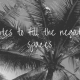 Quotes to fill the negative spaces
